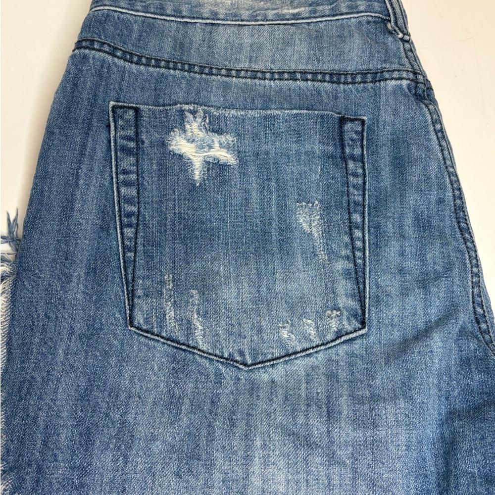 One Teaspoon FRANKIES Frayed Hem/Button Fly Blue Jean Denim Shorts/29 - Picture 11 of 16